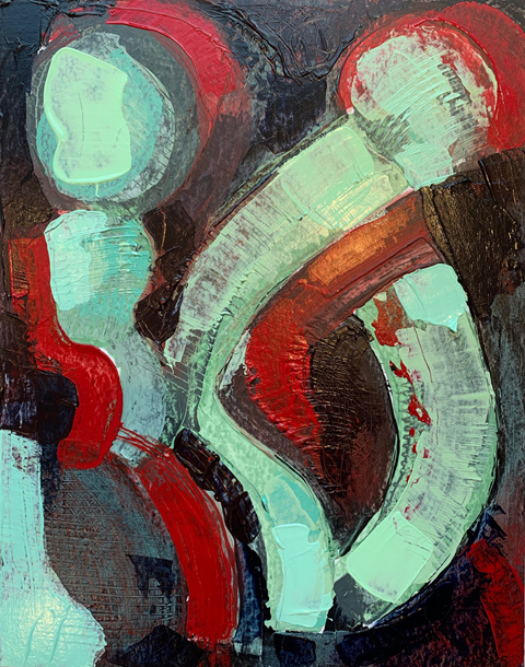 Fifth Strangers series of paintings by Mary Laucks